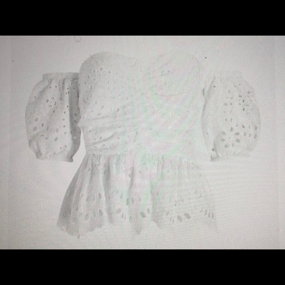 Express NWT off the shoulder eyelet top - Picture 5 of 5